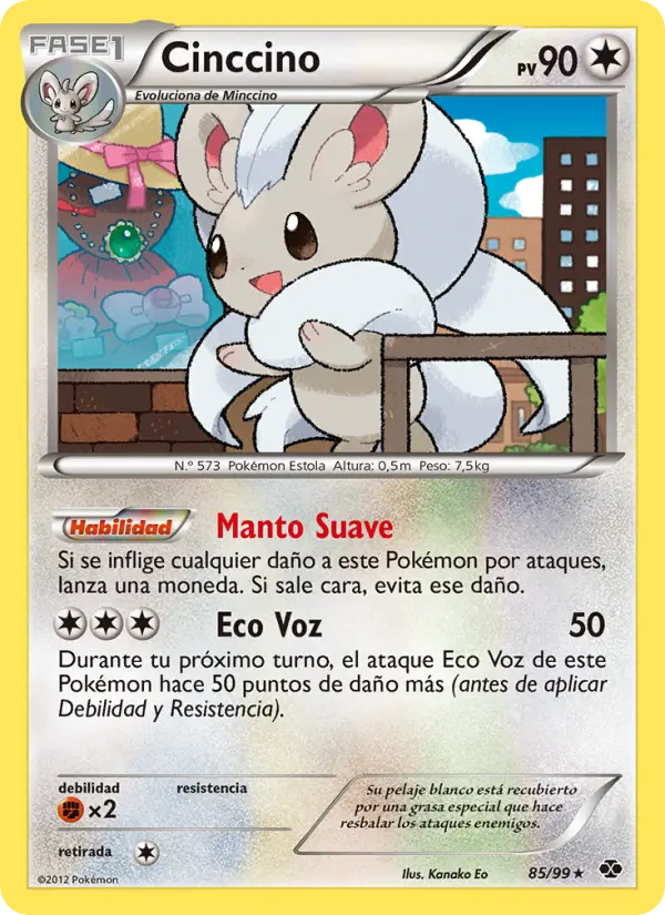 Cinccino, Próximos Destinos Nº 85