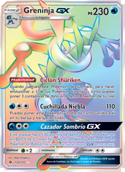 Greninja GX, Luz Prohibida Nº 133 Normal