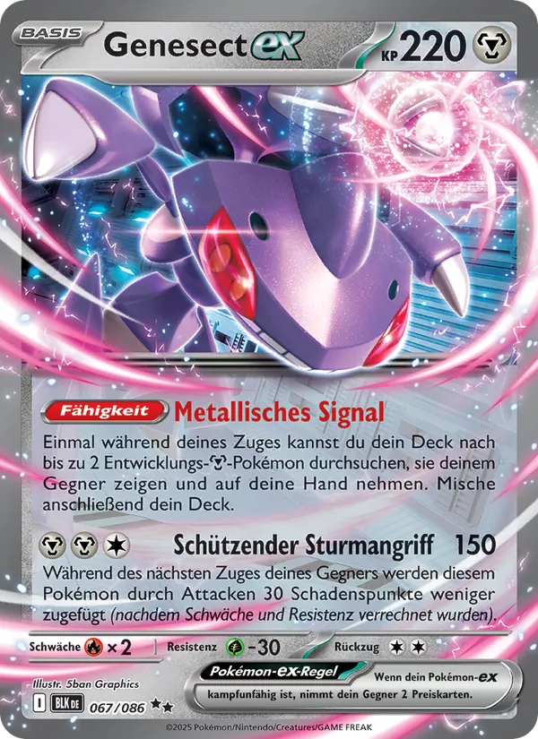 Genesect-ex, Schwarze Blitze No. 067