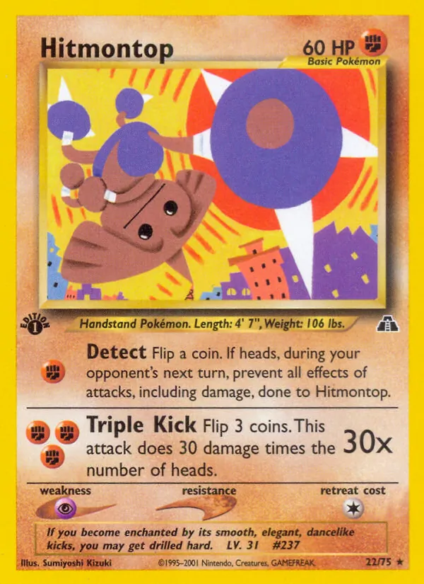 Hitmontop, Neo Discovery Nº 22