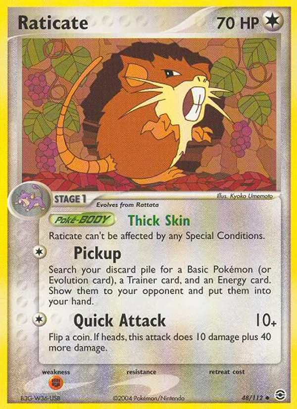 Raticate, FireRed & LeafGreen Nº 48