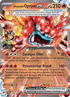 Ofenmaske-Ogerpon-ex, Maskerade im Zwielicht Nº 040 Holo