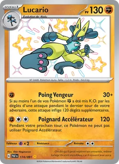 Lucario, Destinées de Paldea Nº 174 Holo