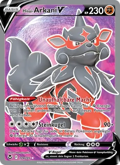 Hisui-Arkani V, Silberne Sturmwinde Nº 179 Holo