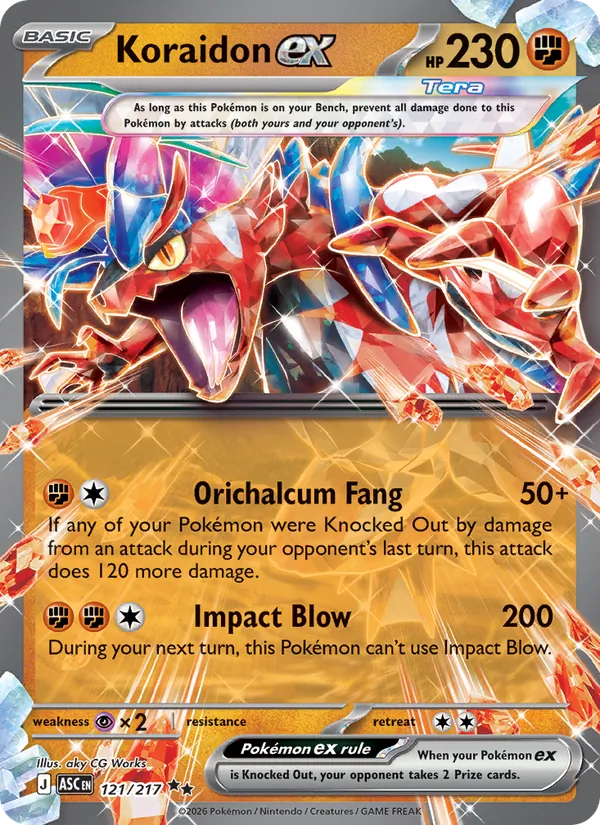 Koraidon ex, Ascended Heroes No. 121