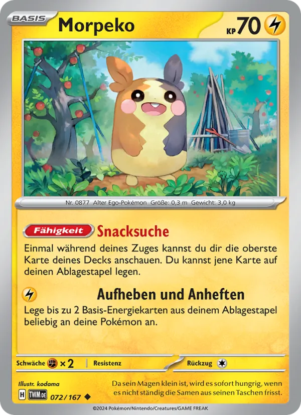 Morpeko, Maskerade im Zwielicht No. 072
