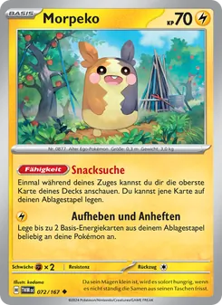 Morpeko, Maskerade im Zwielicht No. 072 Normal