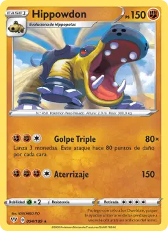 Hippowdon, Oscuridad Incandescente Nº 94 Normal