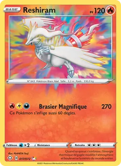 Reshiram, Destinées Radieuses No. 17 Holo