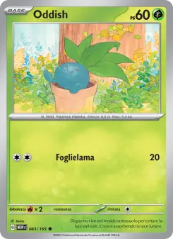 Oddish, 151 No. 043 Normal