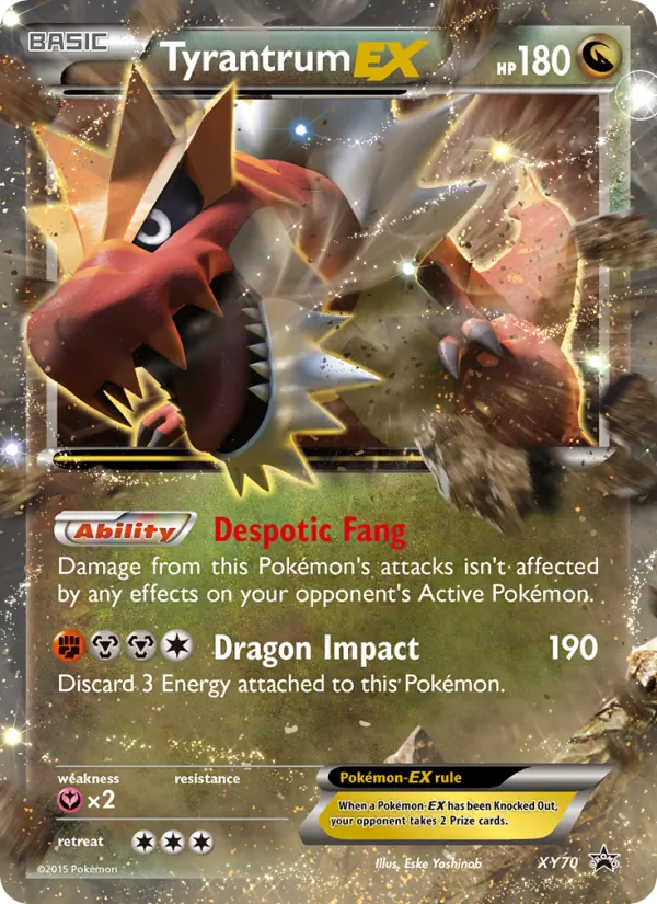 Tyrantrum EX, XY Black Star Promos No. XY70