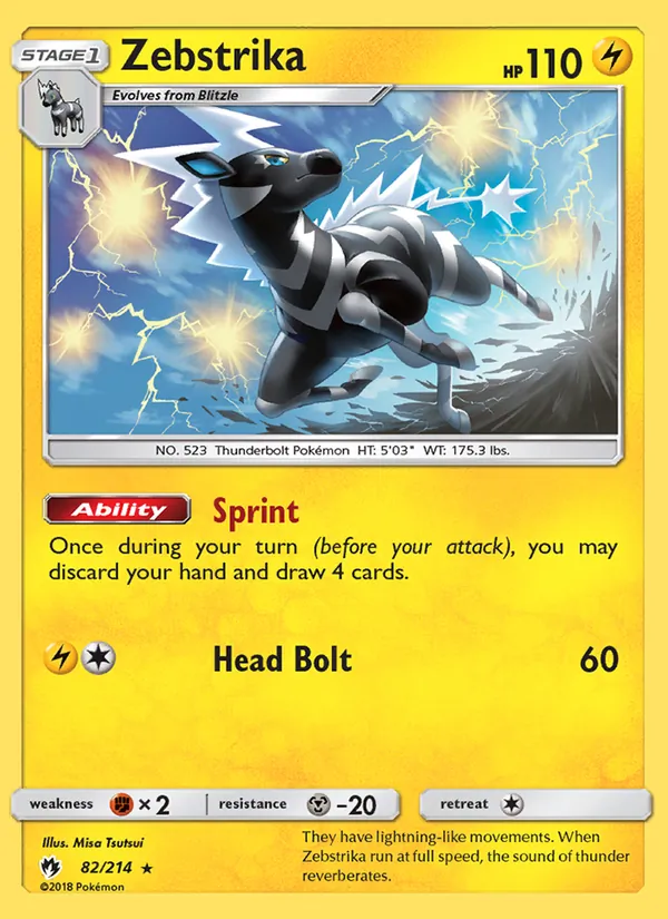 Zebstrika, Lost Thunder No. 82