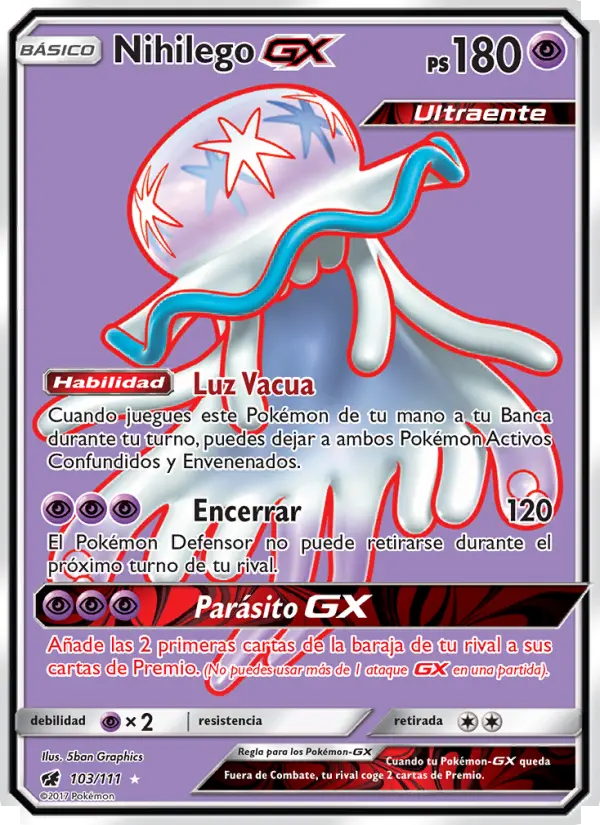 Nihilego GX, Invasión Carmesí No. 103