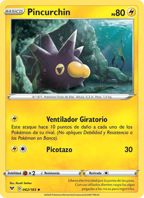 Pincurchin, Voltaje Vívido Nº 62