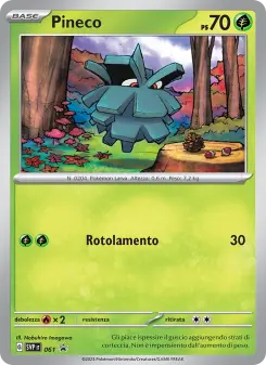 Pineco, SVP Black Star Promos Nº 061 Holo