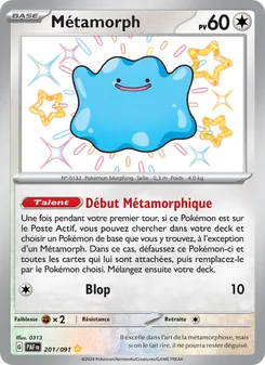 Métamorph, Destinées de Paldea No. 201 Holo