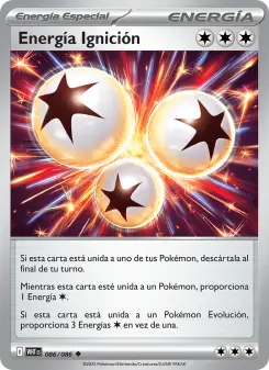 Energía Ignición, Llama Blanca No. 086 Normal