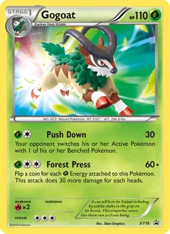 Gogoat, XY Black Star Promos Nº XY16 Normal
