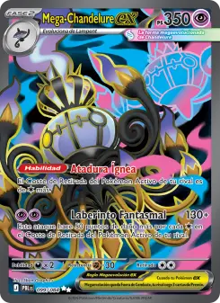 Mega-Chandelure ex, Oscuridad Absoluta Nº 099 Holo