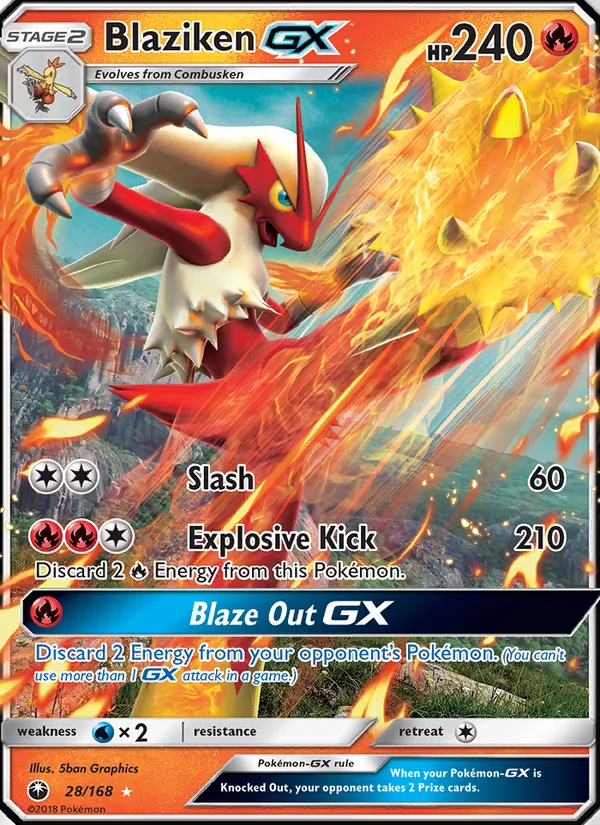 Blaziken GX, Celestial Storm Nº 28