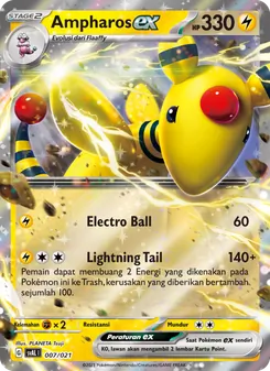 Ampharos ex, Sprigatito & Lucario ex No. 007