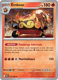 Emboar, Fuoco Bianco No. 013 Holo