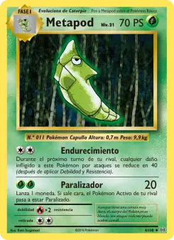 Metapod, Evoluciones No. 4 Normal