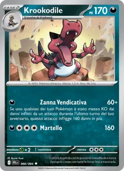 Krookodile, Flamme Spettrali Nº 066 Normal