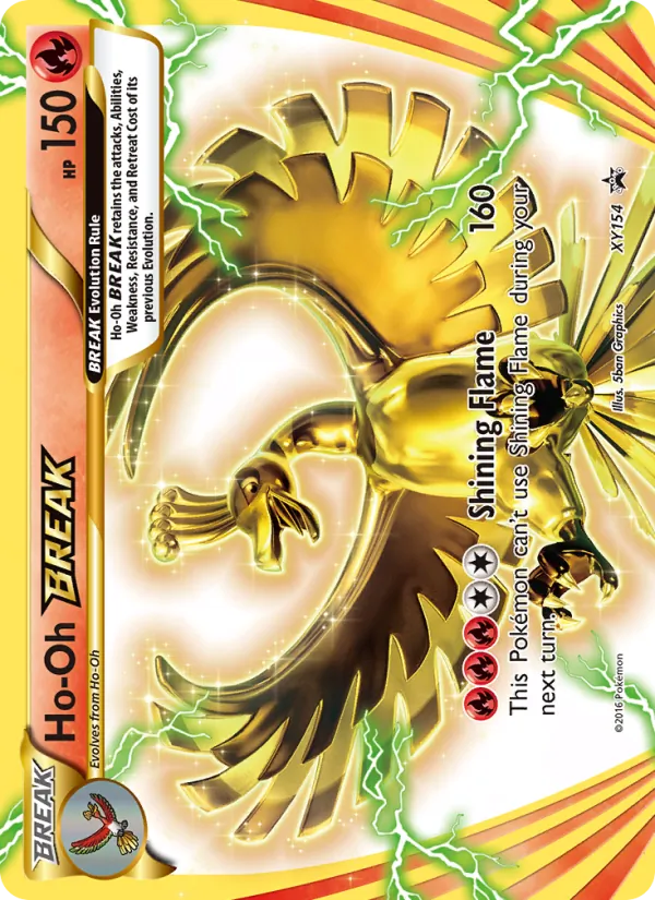 Ho-Oh BREAK, XY Black Star Promos No. XY154