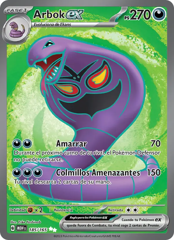 Arbok ex, 151 No. 185