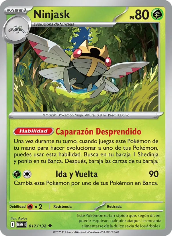 Ninjask, Megaevolución No. 017