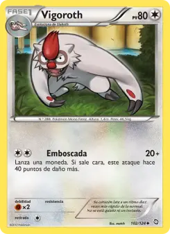 Vigoroth, Dragones Majestuosos No. 102 Normal