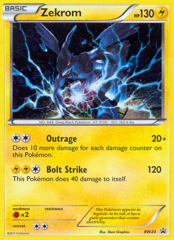 Zekrom, BW Black Star Promos Nº BW24