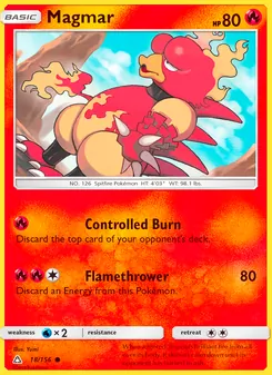 Magmar, Ultra Prism Nº 18 Normal