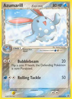 Azumarill δ, Delta Species No. 19 Normal