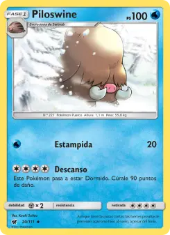 Piloswine, Invasión Carmesí No. 20 Normal