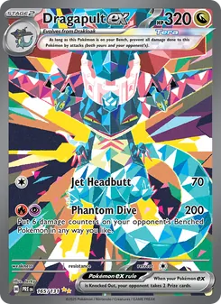 Dragapult ex, Prismatic Evolutions No. 165 Holo