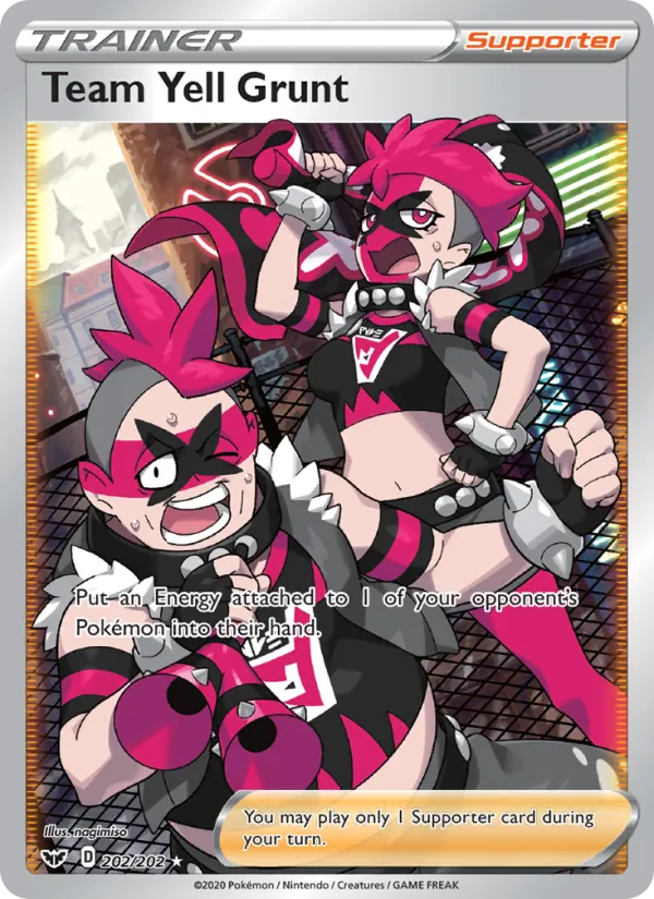 Team Yell Grunt, Sword & Shield Nº 202