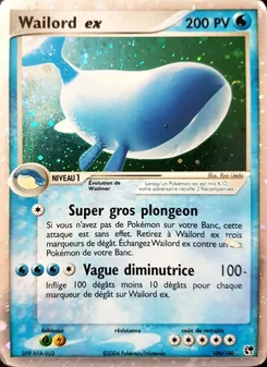 Wailord ex, EX Tempête de sable No. 100 Holo