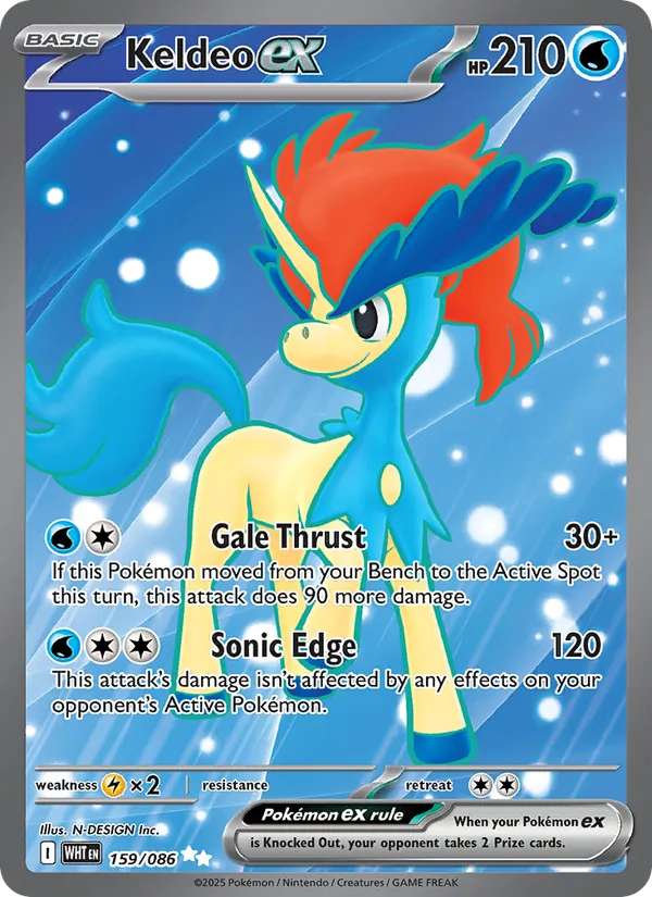 Keldeo ex, White Flare No. 159