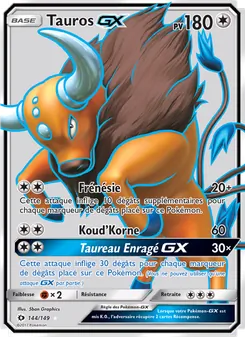 Tauros GX, Soleil et Lune No. 144 Normal