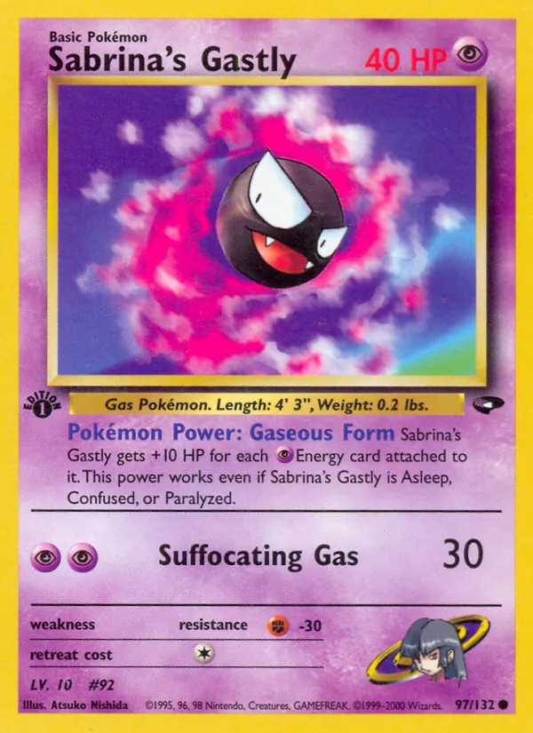 Sabrina's Gastly, Gym Challenge No. 97