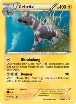 Zebritz, Überschrittene Schwellen No. 57 Normal