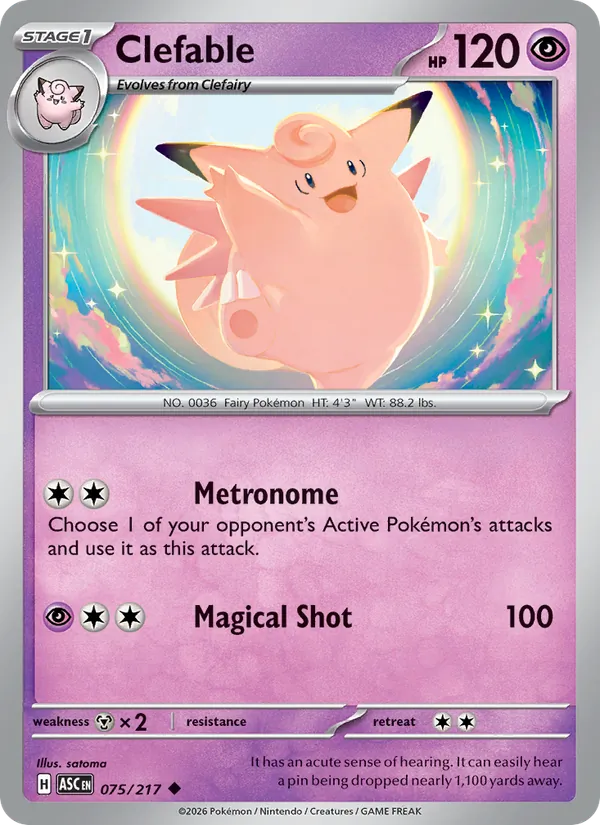 Clefable, Ascended Heroes Nº 075
