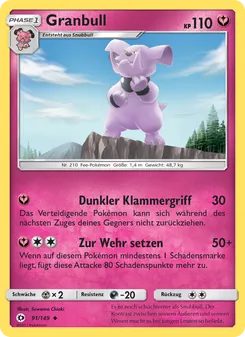Granbull, Sonne & Mond No. 91 Normal