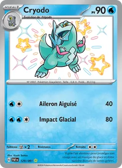 Cryodo, Destinées de Paldea No. 129 Holo