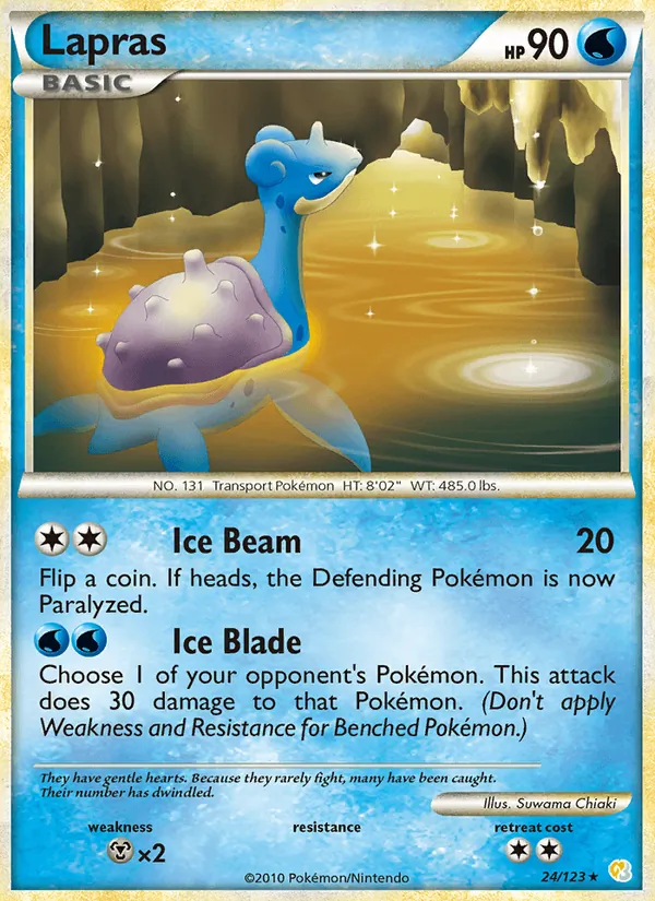 Lapras, HeartGold SoulSilver No. 24