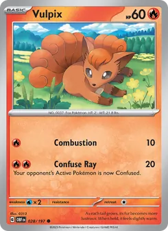 Vulpix, Obsidian Flames No. 028 Normal
