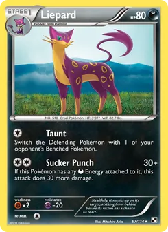 Liepard, Black & White Nº 67 Normal