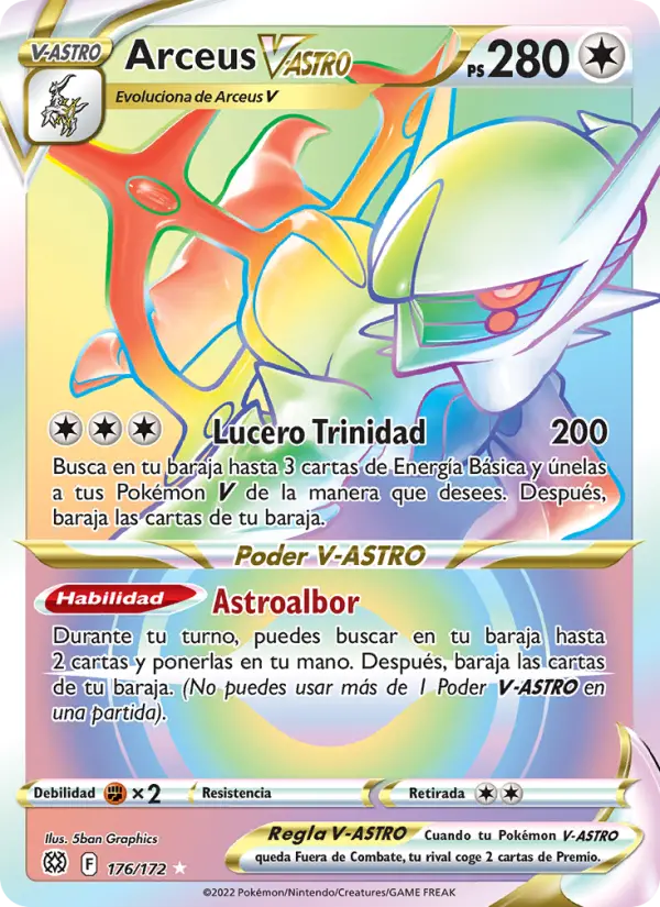 Arceus V-ASTRO, Astros Brillantes No. 176